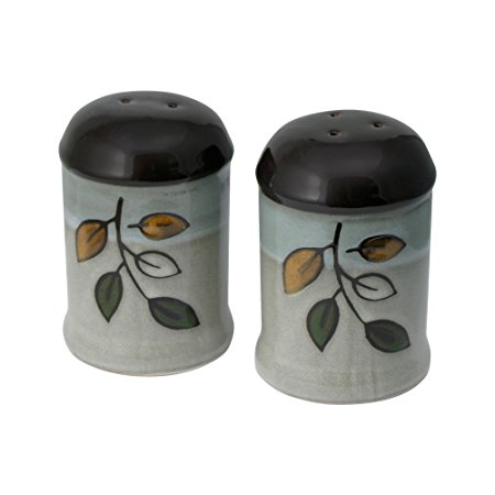 Pfaltzgraff Rustic Leaves Salt and Pepper Set