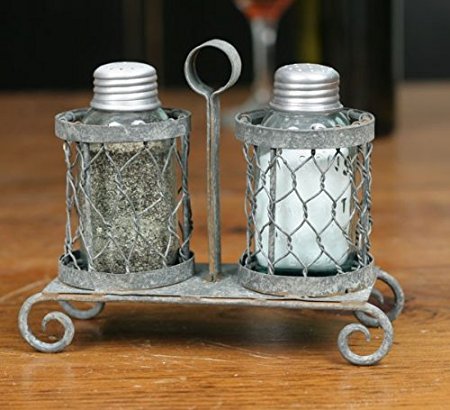 Chicken Wire Salt & Pepper Caddy