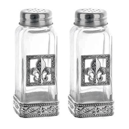 Ganz Fleur-de-lis Salt and Pepper Shakers Set