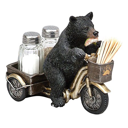 Bear Tricycle Salt & Pepper Holder