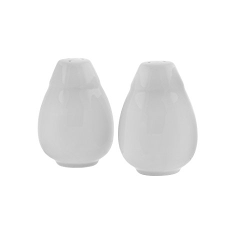 10 Strawberry Street Royal White Salt & Pepper Shakers Set, White