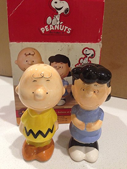 Peanut's Charlie Brown & Lucy S/P Salt and Pepper Set by Lowpricedstuff