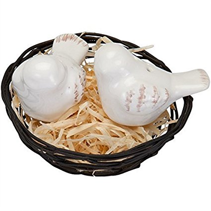 Mud Pie Birds in Nest Salt and Pepper Shakers by Mud Pie