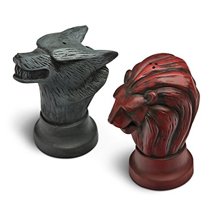 Game of Thrones Stark and Lannister Map Marker Salt and Pepper Shakers