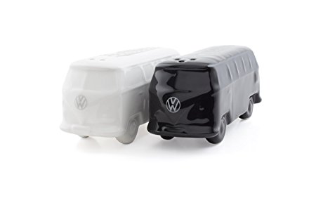 VW Collection by BRISA VW Bus T1 3D Salt and Pepper Shakers (White & Black)