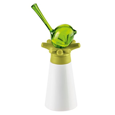 koziol [pi:p] Spice Mill with a Bird Salt Shaker, green/white