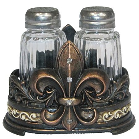 SkuBros Fleur De Lis Salt and Pepper Set