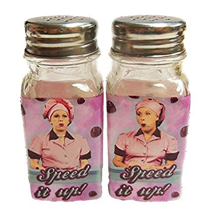 I Love Lucy Salt & Pepper Shaker Set Chocolate Factory